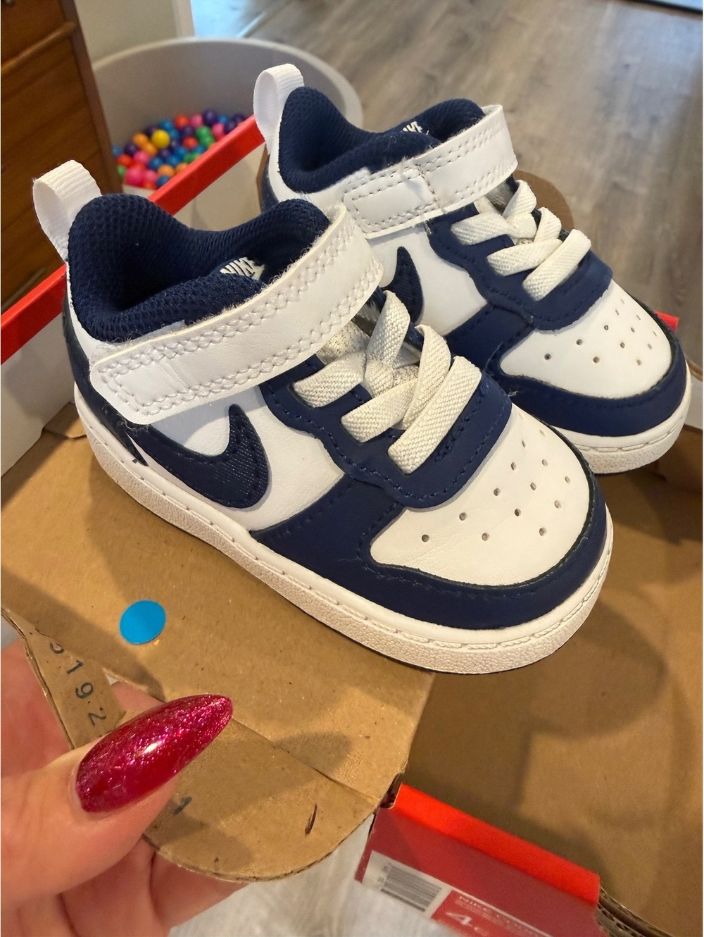 Nike Court Borough Low, 4C, EUC, Baby Sneakers